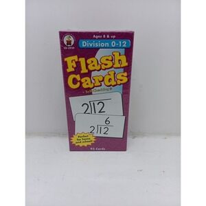 Carson Dellosa Division 0-12 Flash Cards Ages 8+ for Educational Learning fun